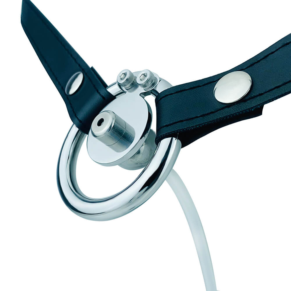 Umgekehrter Keuschheitskäfig mit Silikon-Urethral und Gürtel