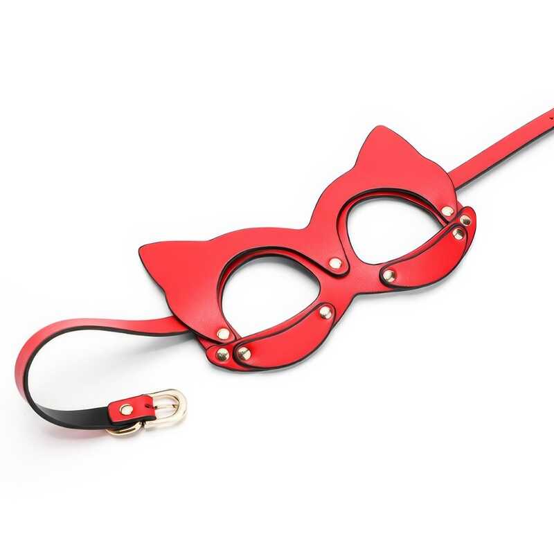 Rote Luxusbdsmmaske