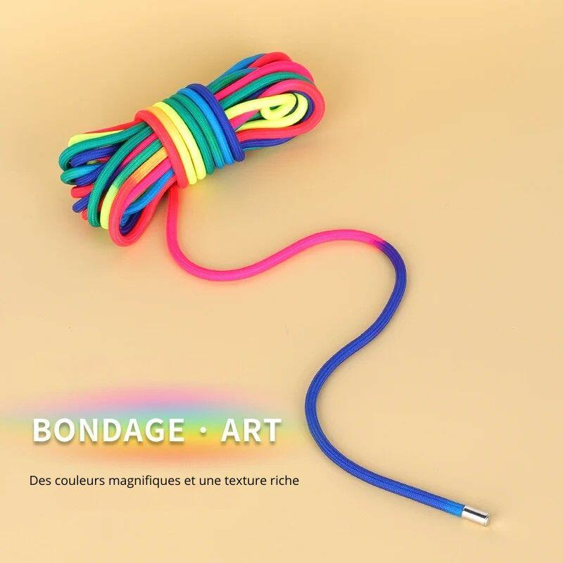 Mehrfarbiges Bondageseil