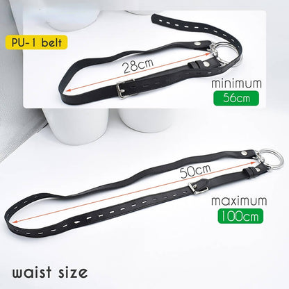 Massiv Stahl Ball negativ Keuschheitsgerät mit Gürtel