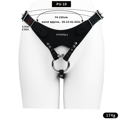 Leather Chastity Auxiliary Strap - 3