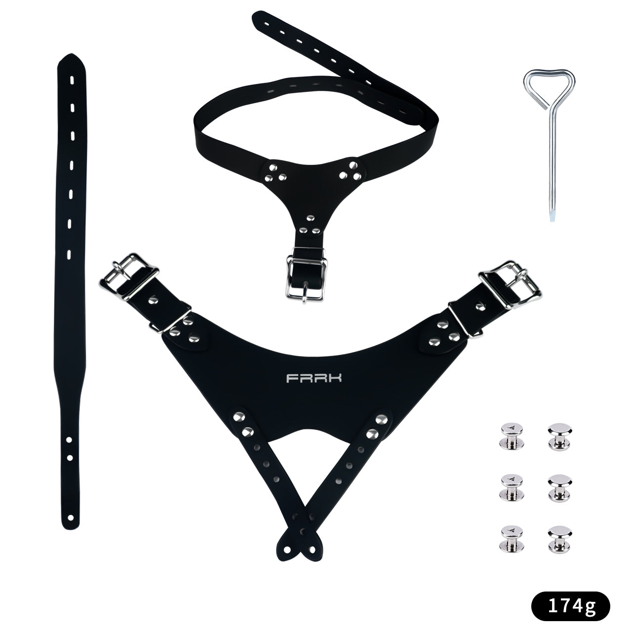 Leather Chastity Auxiliary Strap - 4