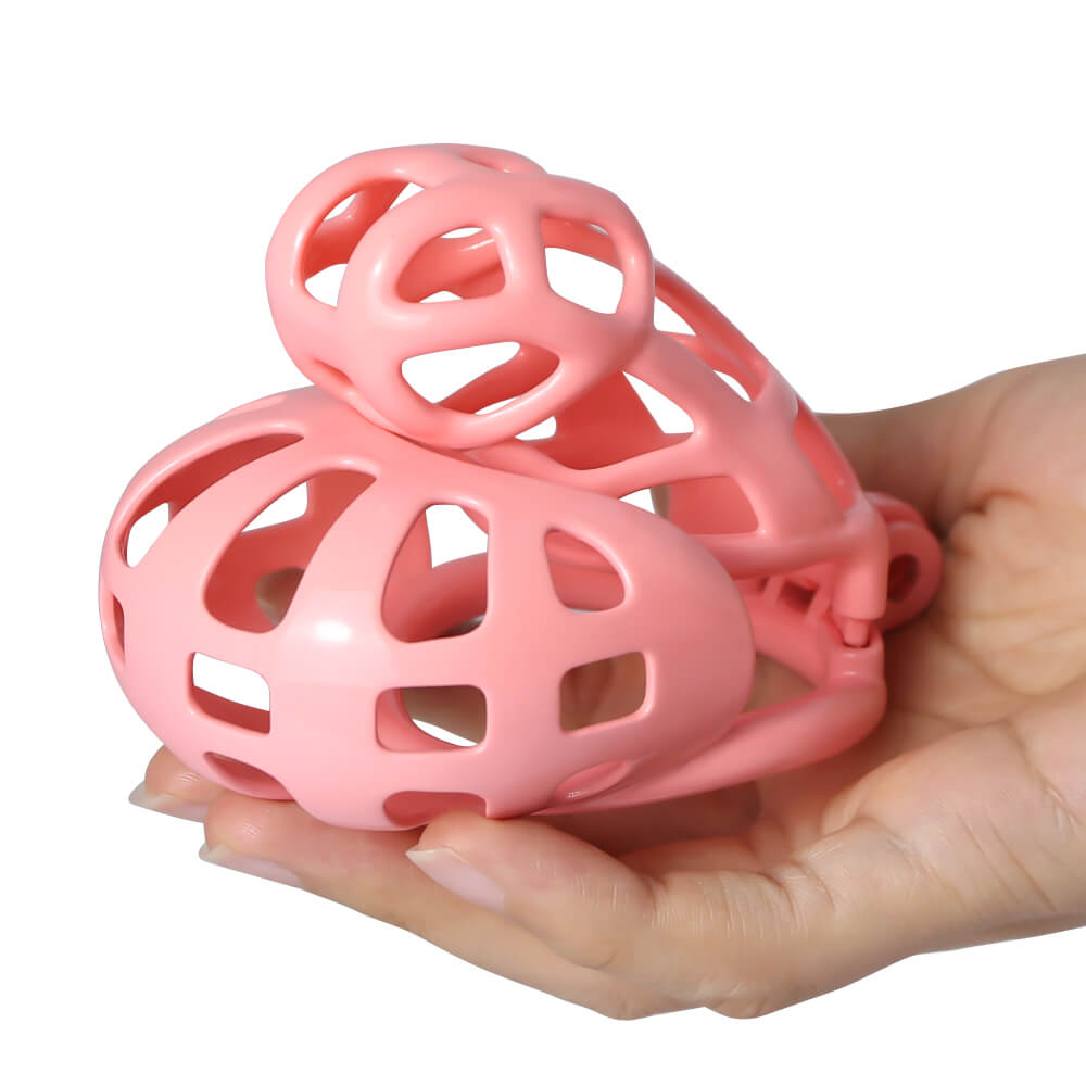 Rosa Mamba Keuschheitskäfig mit Balls Käfig