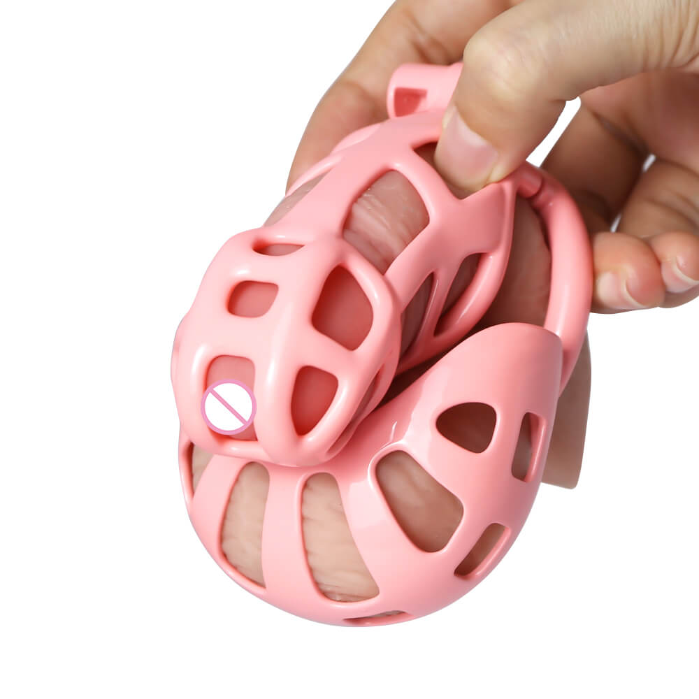 Rosa Mamba Keuschheitskäfig mit Balls Käfig