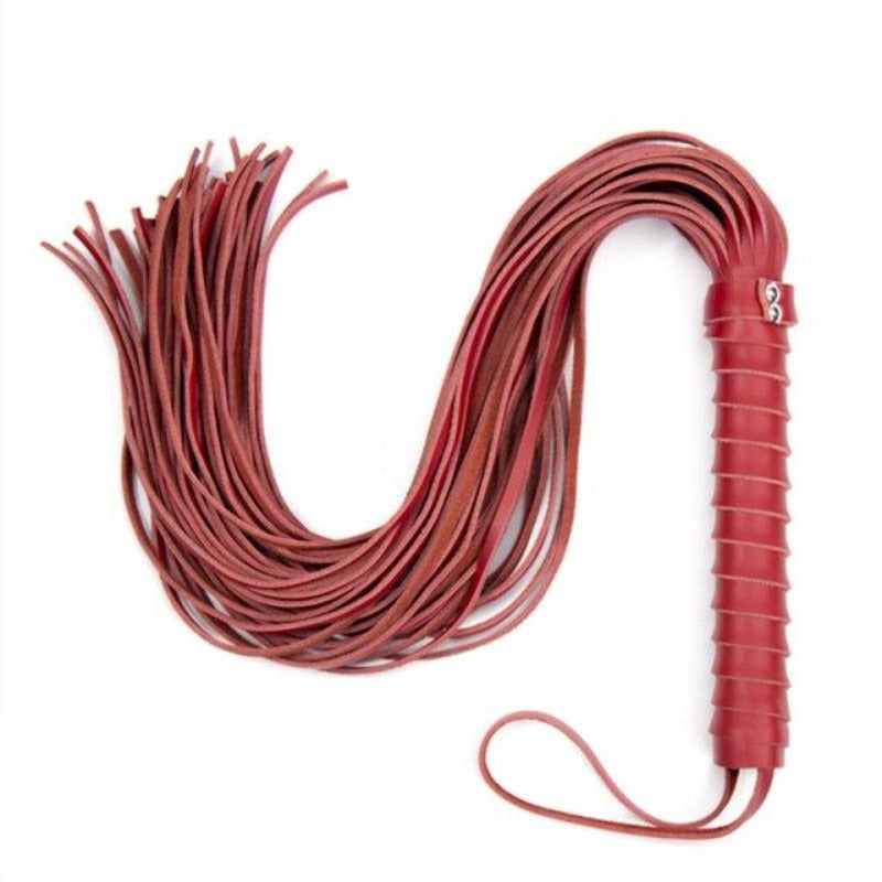 Rotes Leder Bdsm Peitsche – Produktbild