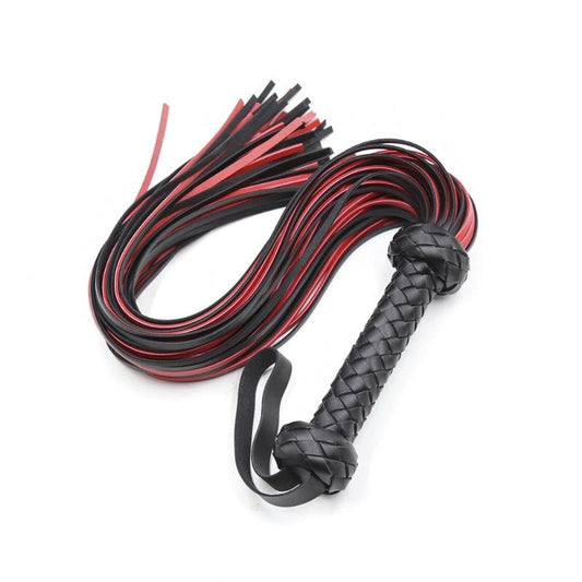 Bdsm Peitsche Rot und Schwarz – Produktbild
