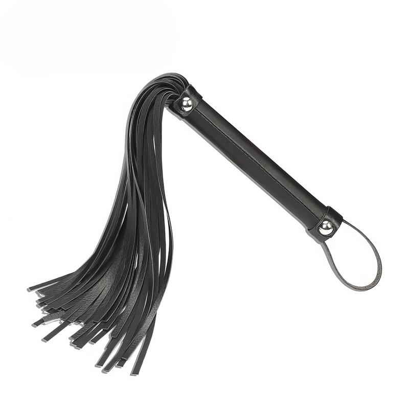 Schwarze BDSM Peitsche – Produktbild