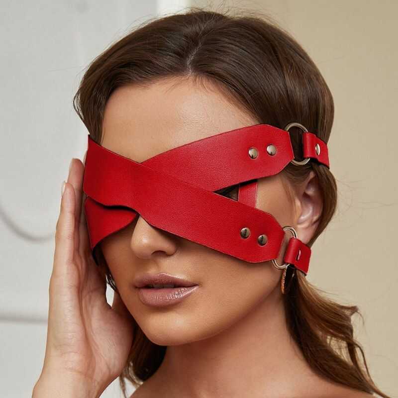 Lederstirnbandmaske BDSM