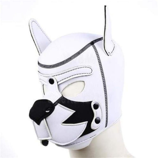 Weiße Hundebdsmmaske BDSM – Produktbild