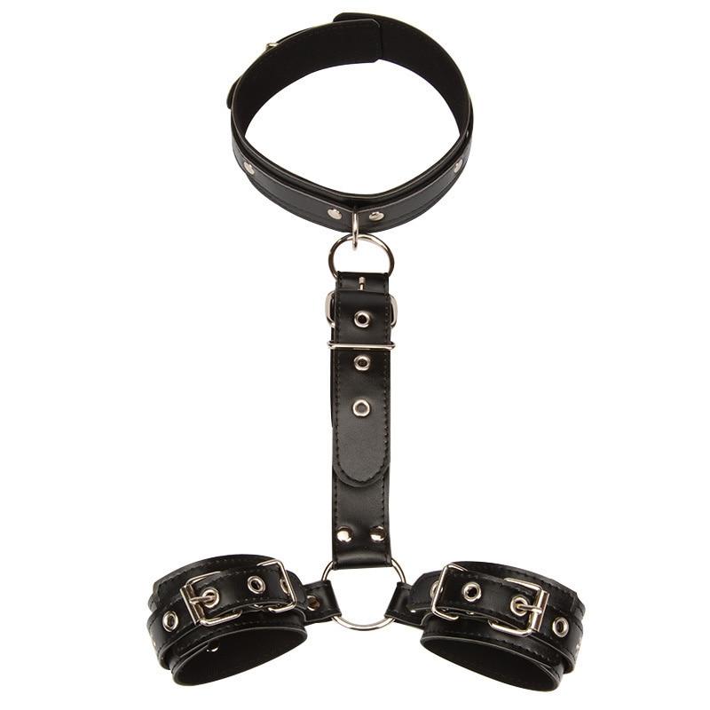 Handschellen Lederhalsband