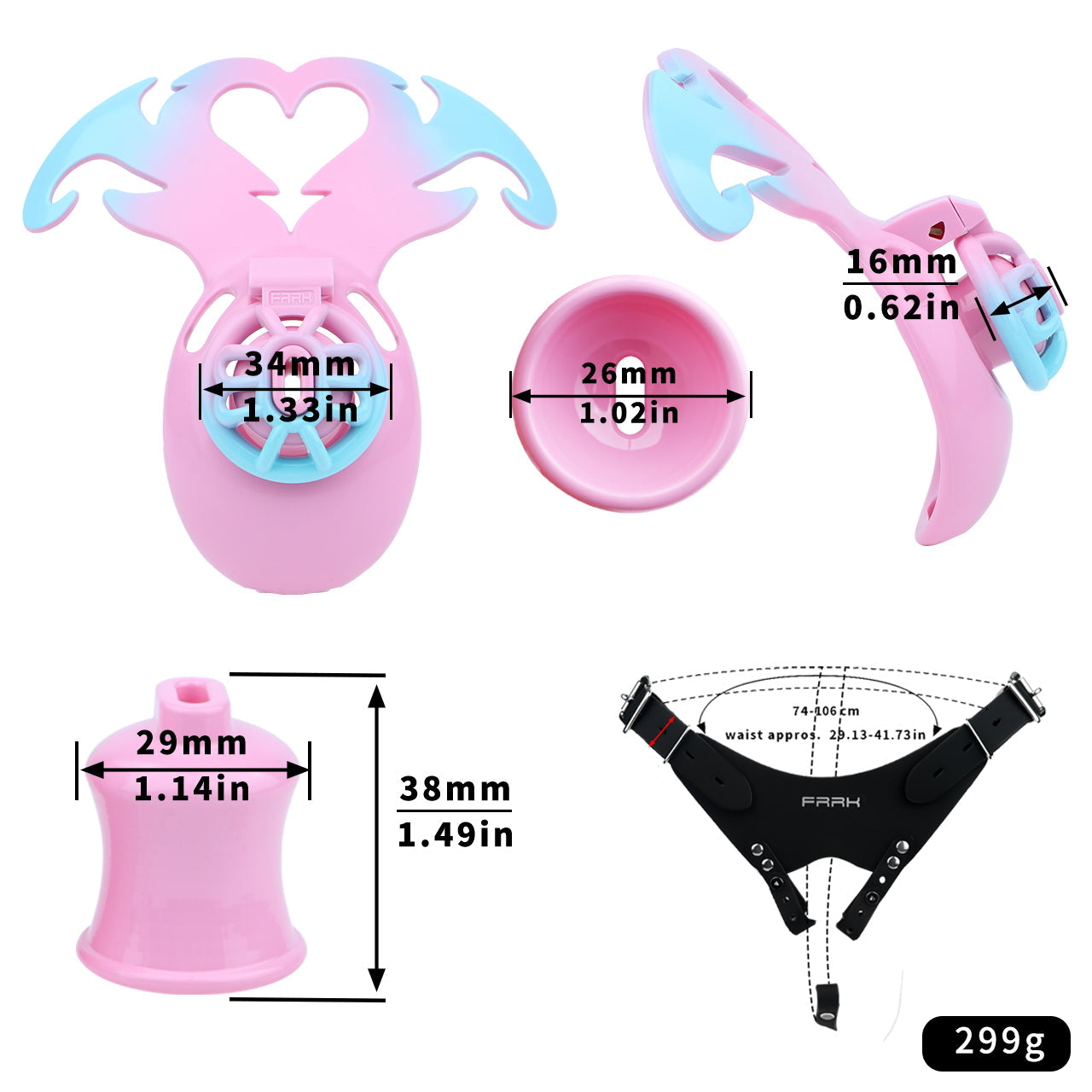 Mini-Demon negativ Keuschheitskäfig