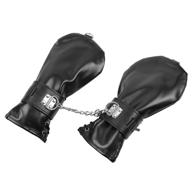 Abschließbare Bondagehandschuhe