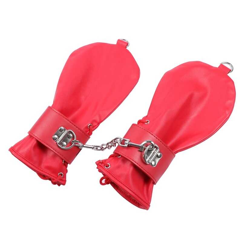 Abschließbare Bondagehandschuhe