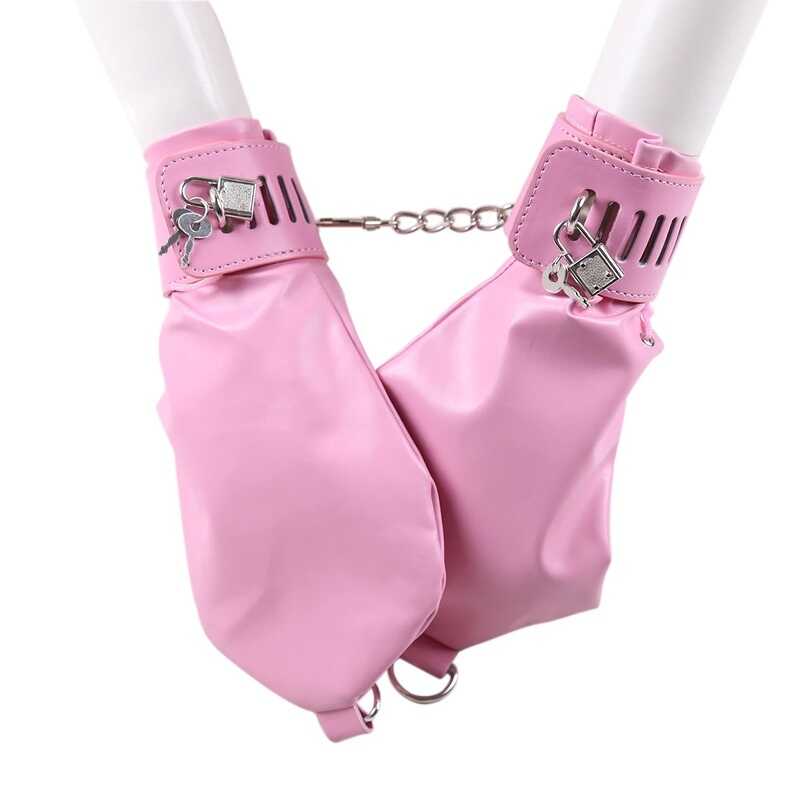Abschließbare Bondagehandschuhe
