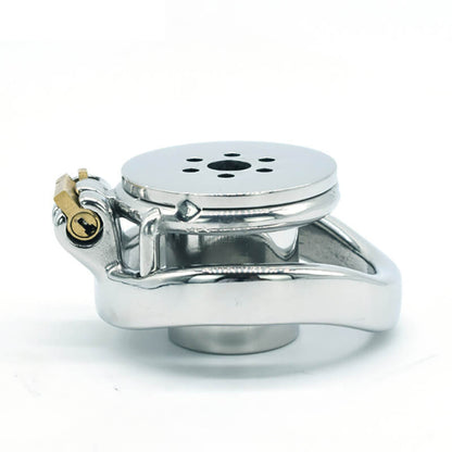stainless steel negative chastity cage  with arc ring