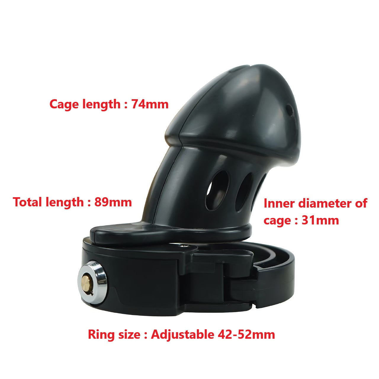 Neu ABS verstellbar CB6000 Keuschheitskäfig
