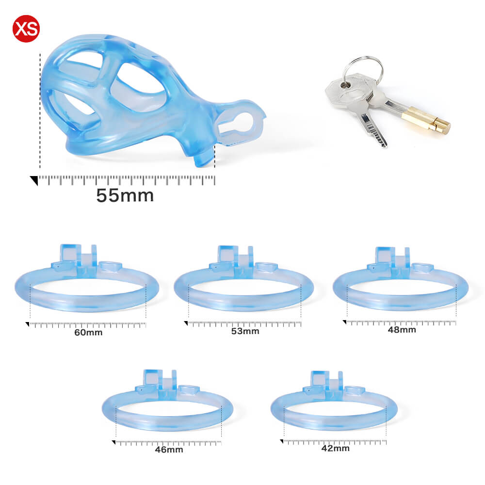 Desigh Ice Vision Blau Mamba Keuschheitskäfig