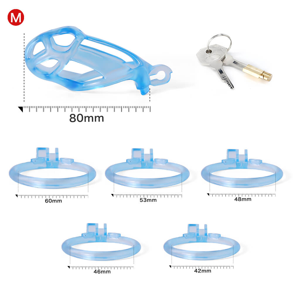 Desigh Ice Vision Blau Mamba Keuschheitskäfig