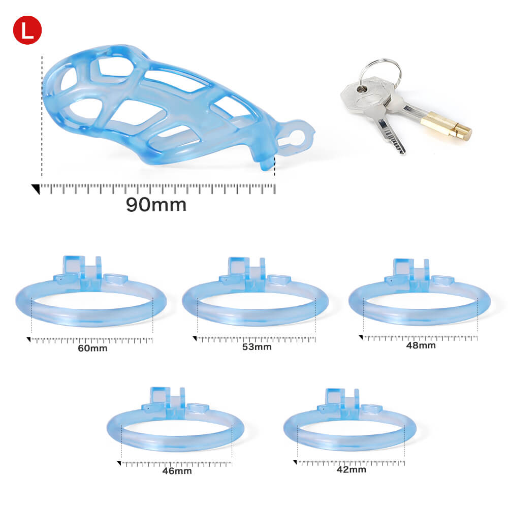 Desigh Ice Vision Blau Mamba Keuschheitskäfig
