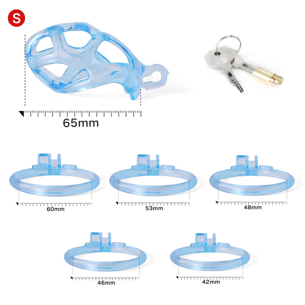 Desigh Ice Vision Blau Mamba Keuschheitskäfig