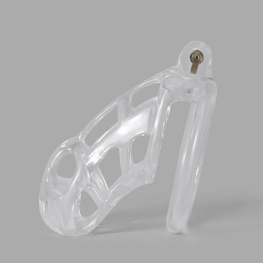 Desigh Ice Vision Transparent Mamba Keuschheitskäfig