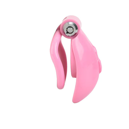 One-click Pink Pussy Chastity Cage 5