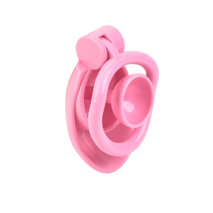 One-click Pink Pussy Chastity Cage 8