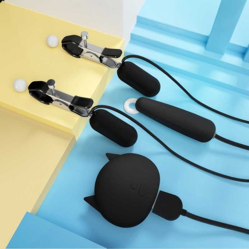3in1 Vibrierende Nippelklemmen