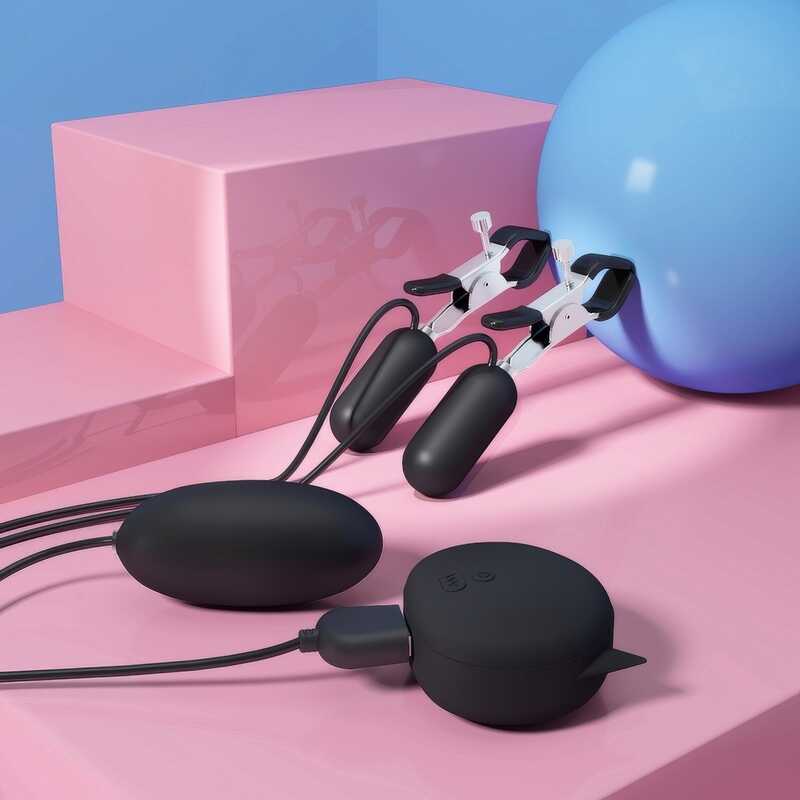 3in1 Vibrierende Nippelklemmen