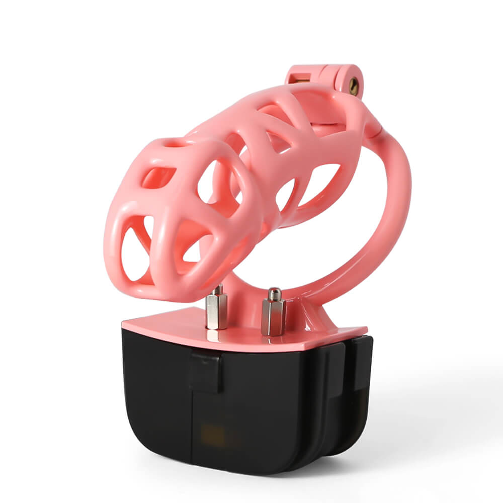 Rosa Elektrostimulation Mamba Keuschheitskäfig