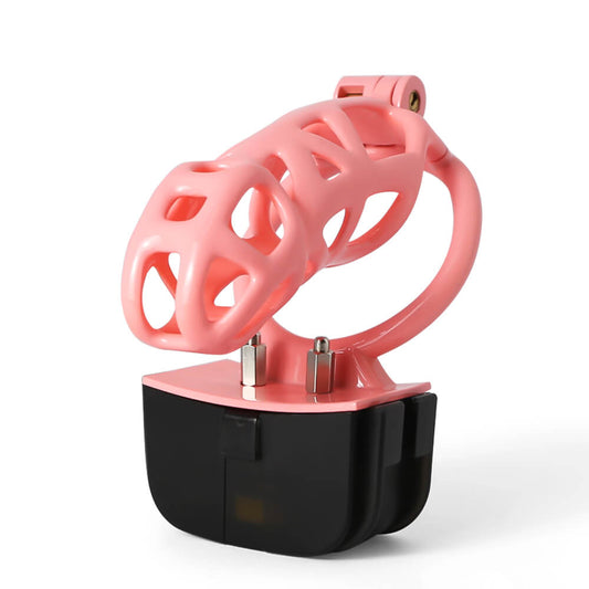 Rosa Elektrostimulation Mamba Keuschheitskäfig