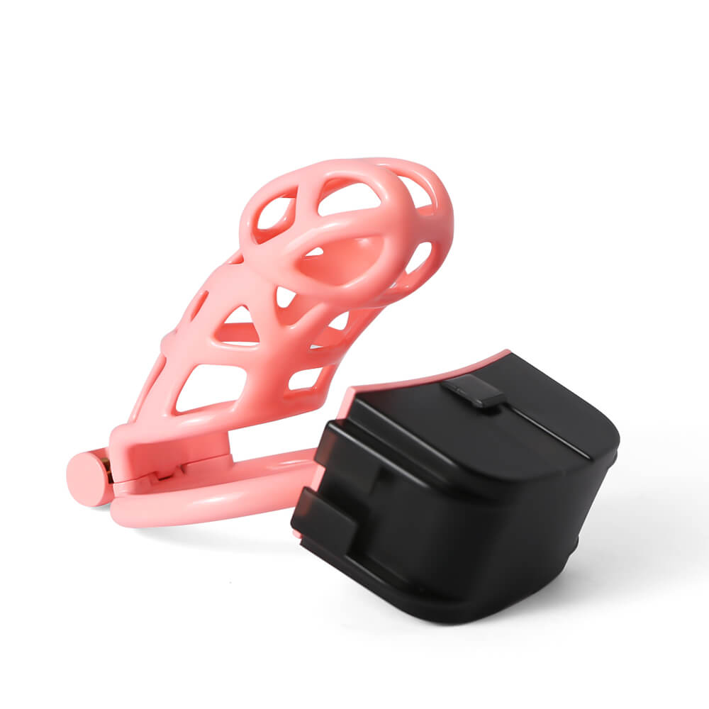 Rosa Elektrostimulation Mamba Keuschheitskäfig