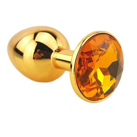 Goldener Analplug – Produktbild