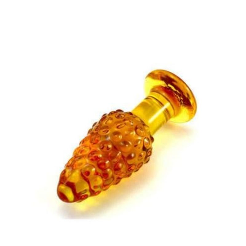 Gelber Analplug Aus Glas