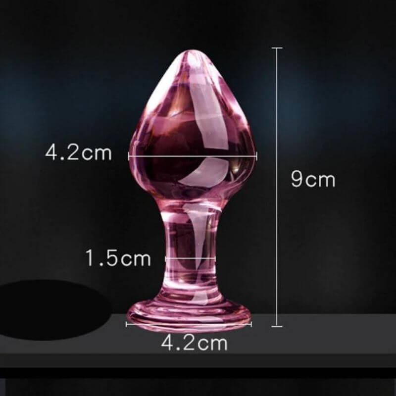 Rosa Analplug Aus Glas