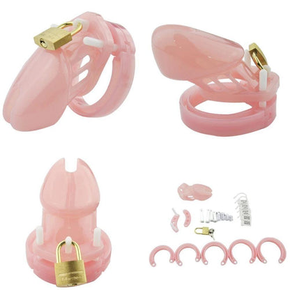 Plastik Keuschheitskäfig Mann - GB6000S Rosa – Produktansicht 4