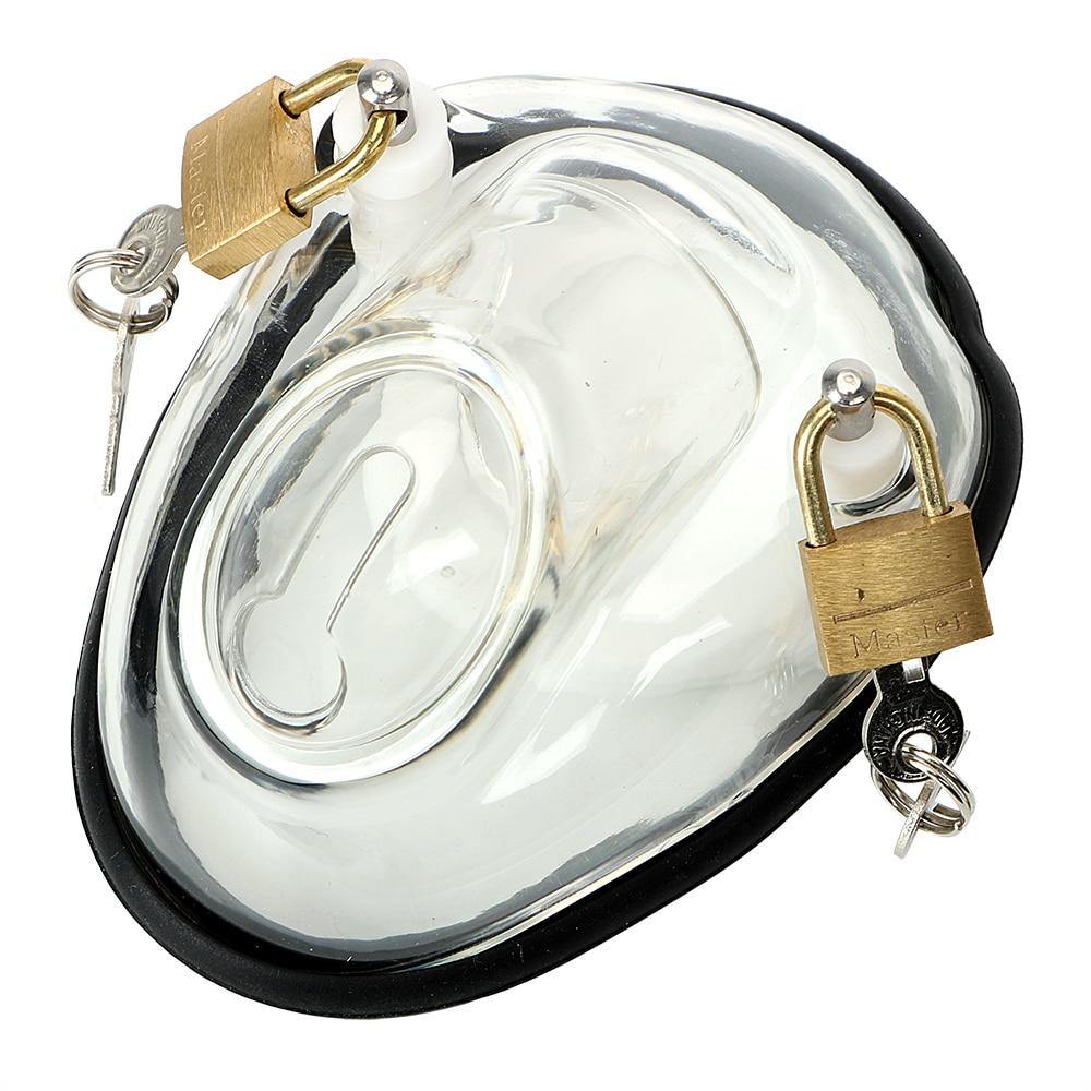 Voller Peniskäfig für Männer - Infernal Box Transparent – Produktbild