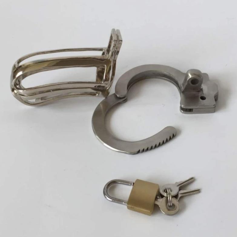 Keuschheitskäfig Für Männer Metall Handschellen