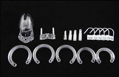 Plastik Keuschheitskäfig Mann - GB6000S Transparent – Produktansicht 5