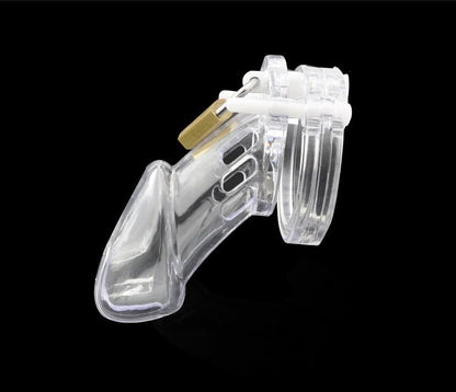 Plastik Keuschheitskäfig Mann - GB6000S Transparent – Produktansicht 10