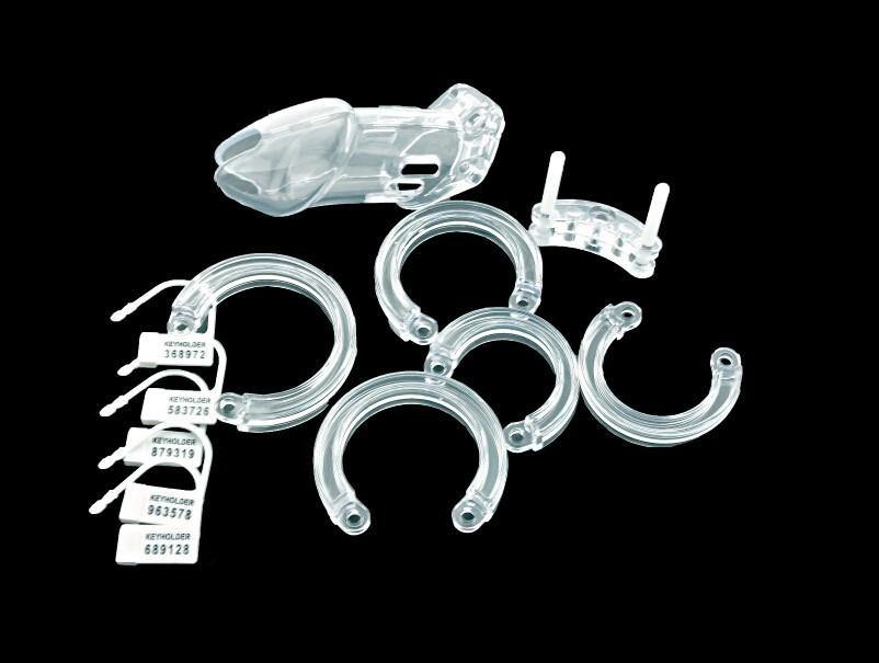 Plastik Keuschheitskäfig Mann - GB6000S Transparent