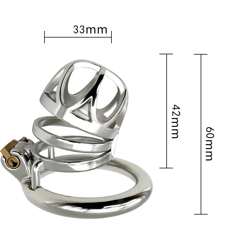 Keuschheitskäfig Aus Metall Le Cabanon M – Produktansicht 2