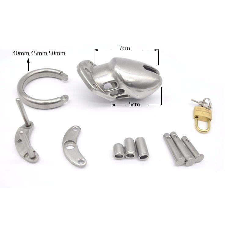 Peniskäfig aus mattem Metall - GB6000S – Produktansicht 4
