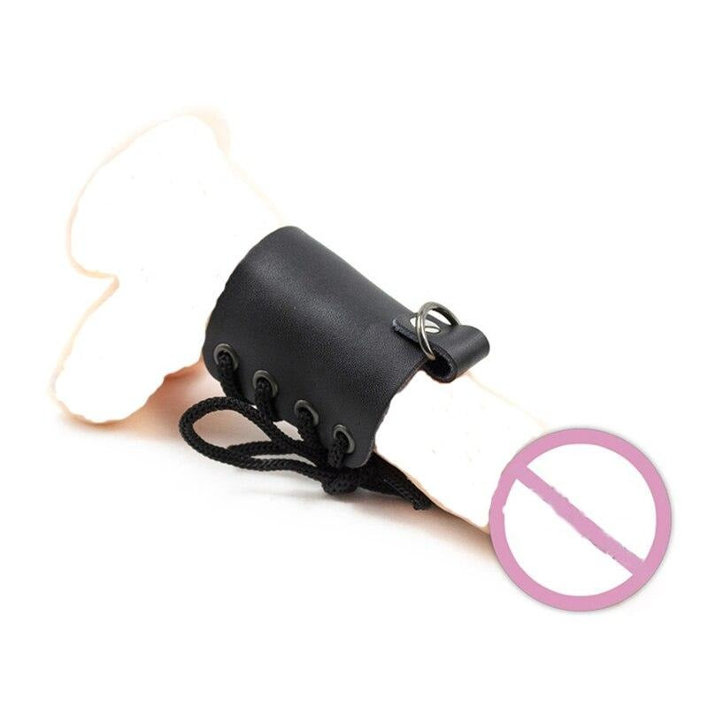 Keuschheitskäfig Aus Leder Spitze