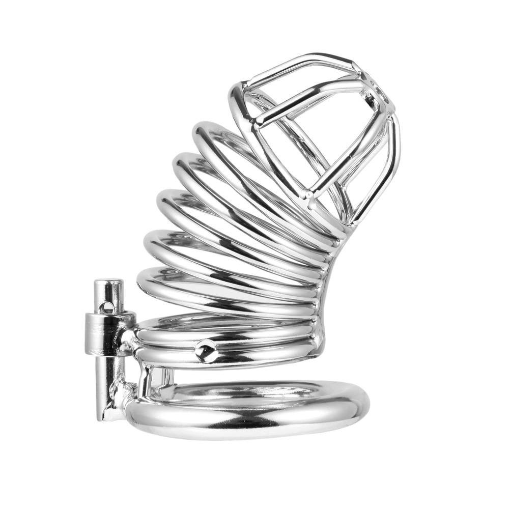 Metall-Peniskäfig 7 Ringe - Folter 200