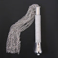 Glamouröse Kette mit Rhinestone Flogger in Silber