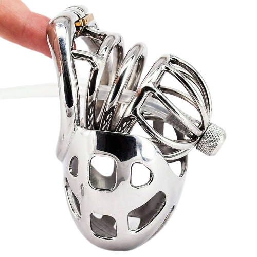 Keuschheitskäfig Aus Metall Greydoor – Produktbild