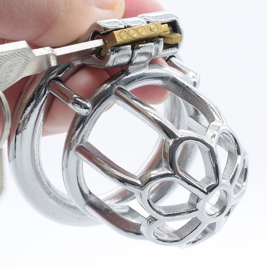 Keuschheitskäfig Für Männer Metall Little Flower S – Produktbild