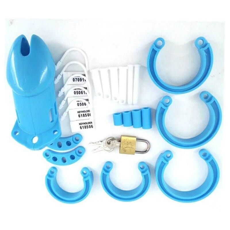 Plastik Peniskäfig Mann - GB6000 hellblau – Produktansicht 4