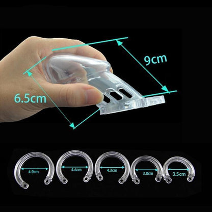 Plastik Keuschheitskäfig Mann - GB6000S Transparent – Produktansicht 6